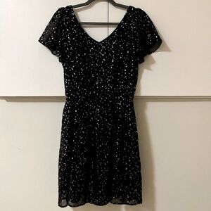 NWOT Ricki's Black and Silver Mini Dress